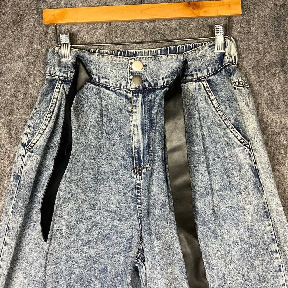 Mulla Jeans Women's Wide-Leg Light Blue Jeans Size Medium NWT - Picture 7 of 9
